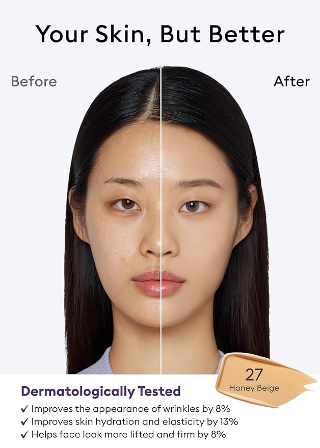 MISSHA M PERFECT COVER SERUM BB CREAM No.27 Honey Beige- Medium with Cool/Neutral Undertone, Skin Tint, Tinted Moisturizer, Skin Care Foundation Makeup, Superfood Complex, Glass Skin, 1.18 Fl oz