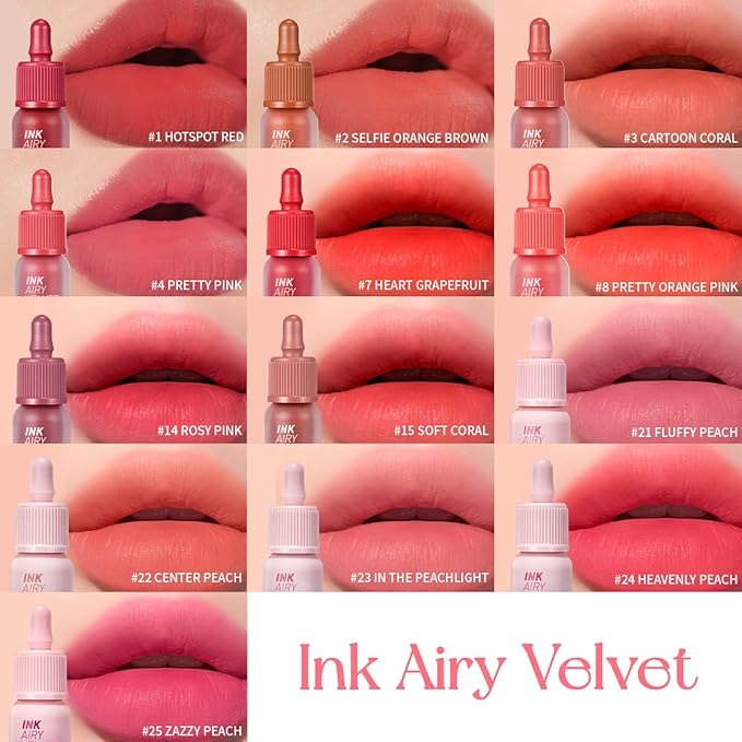 Peripera Ink Airy Velvet Lip Tint, Liquid Lip oz,