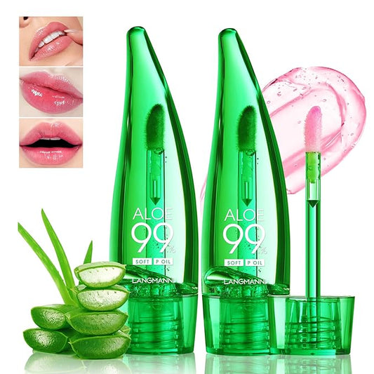2 Pcs Aloe Vera Color Changing Lipstick Lip Changing