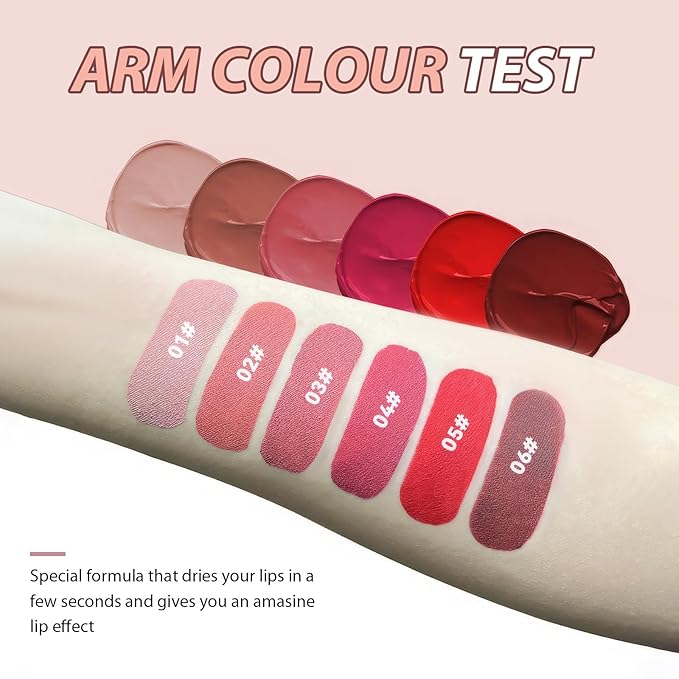 Lip Gloss, Lip Stain Finish Long Lasting Water Resistant, Lipgloss Perfect for Daily Wear & All Ages, Lipstick Vegan Ultra Smooth Formula, Matte Lip Gloss #plum