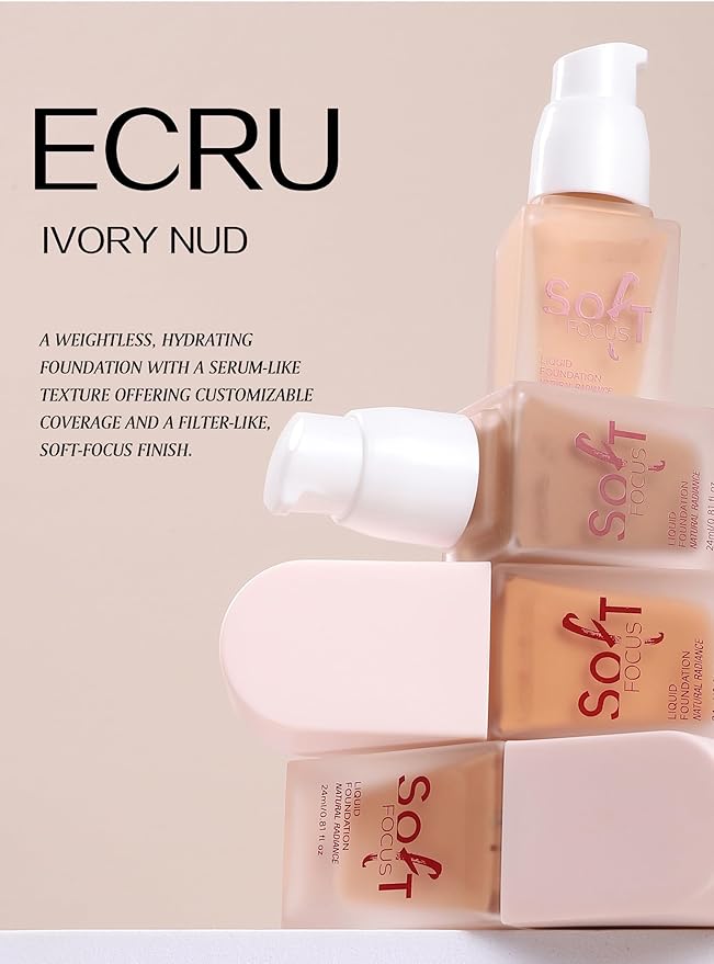 Soft Focus Liquid Concealer Foundation, Moisturizing High Coverage