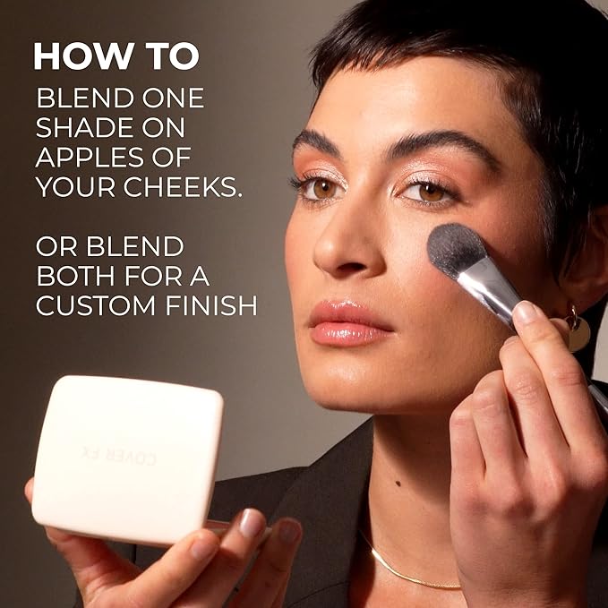 COVER FX Monochromatic Powder Blush Duo - Pink Impact Color