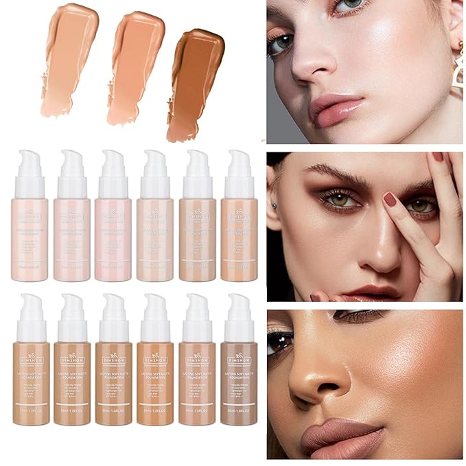 Flawless Matte Liquid Foundation Makeup, Vegan & Cruelty-Free, (06, ) 30ml