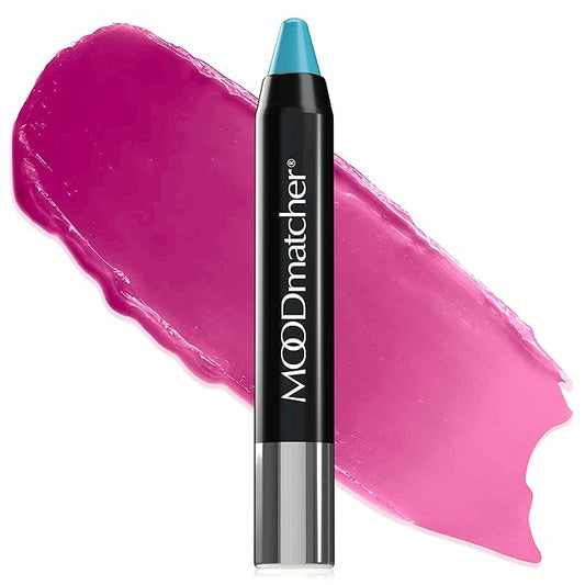 MOODmatcher Twist Stick Original Color-Change Lipstick, Red-12 Hour Long Wear, Waterproof, Ultra Hydrating With Aloe & Vitamin E, Smudgeproof, faderproof & Kissproof (Light Blue)