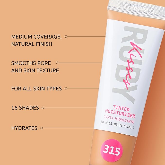Ruby Kisses Tinted Moisturizer, Hydration, Calm & Revitalize