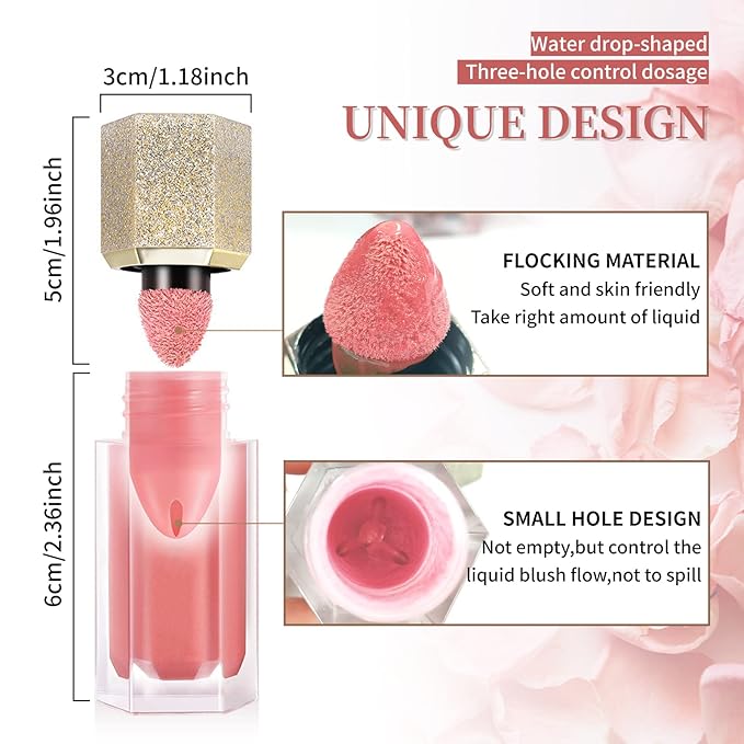 Soft Cream Blush, Liquid Blush for Natural Dewy Foggy Pink