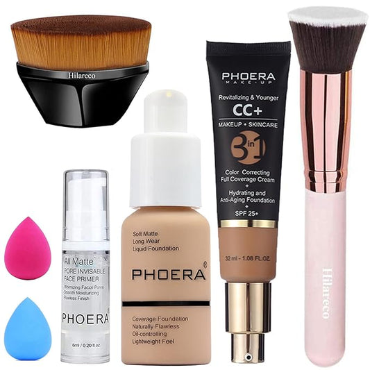 PHOERA Foundation,PHOERA CC Cream Foundation Color Correcting Anti