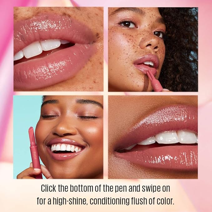 Kaja Lip Gloss - Heart Melter | High-shine, Glossy Finish, Soft Rosy Mauve, Moisturize, 03 Crazy 4U, 0.04 Oz