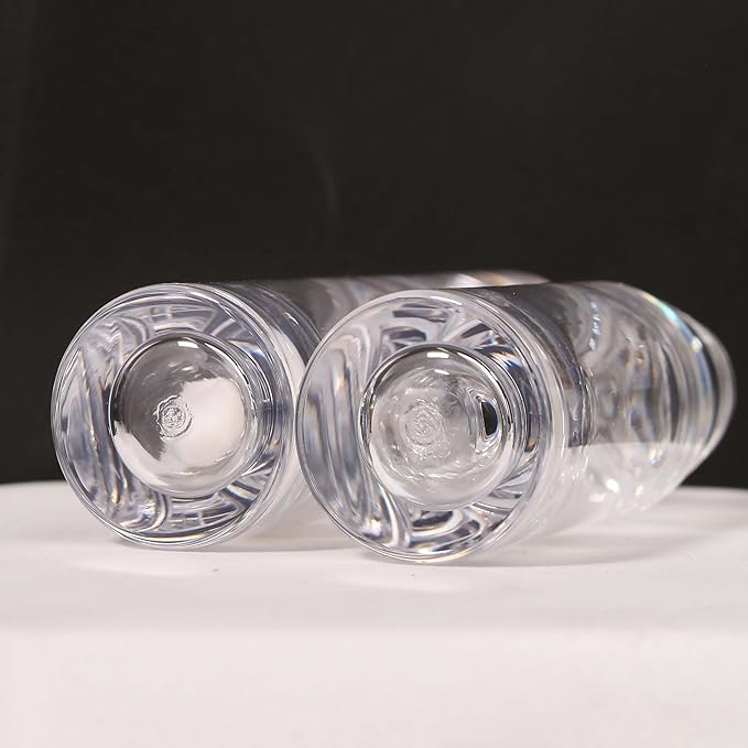 COSIDEA 18pcs Empty 5.5ml Round Clear PETG lip gloss tubes thick wand lipgloss tube container for lip oil