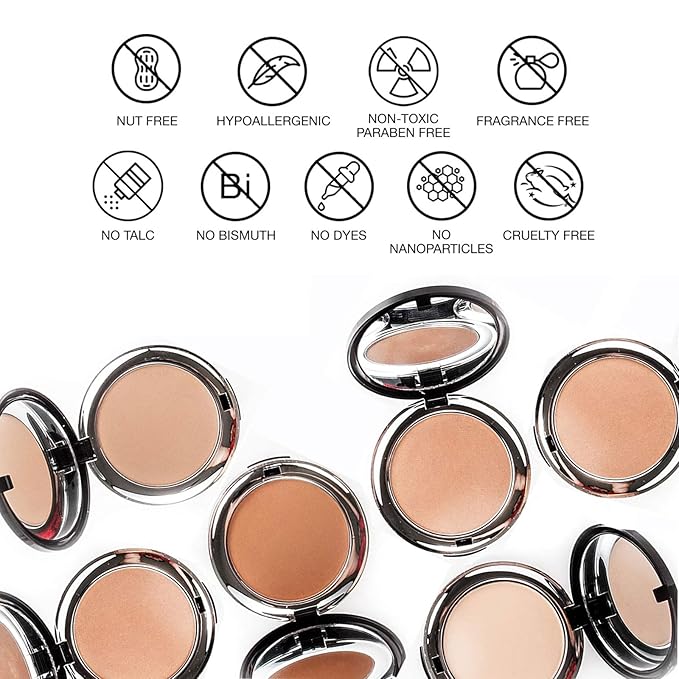 bellapierre Compact Mineral Foundation SPF 15 | Vegan - Nutmeg 35 Oz