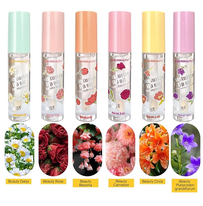 Hydrating Lip oil for women - clear lip gloss oil, Plumping Lip Oil for Dry Lip and Lip Care, Non-Sticky Long Lasting Lip Oil Gloss, Shiny and Moisturizing Transparent Lip Oil Gloss