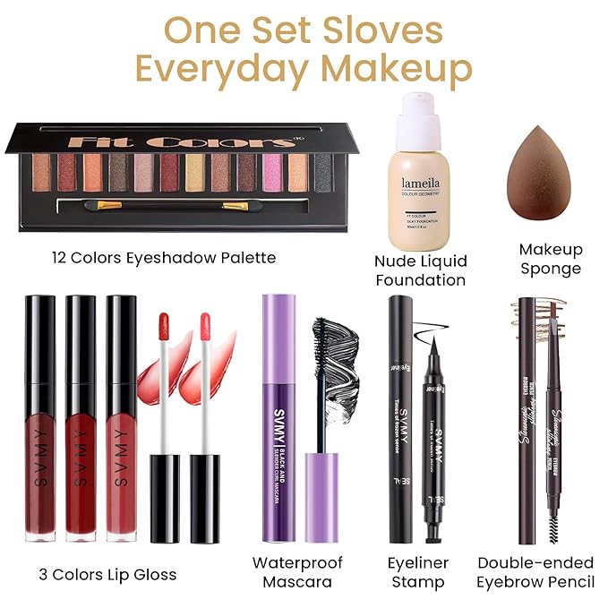 Makeup Gift Set for Teens Girls, Travel Makeup