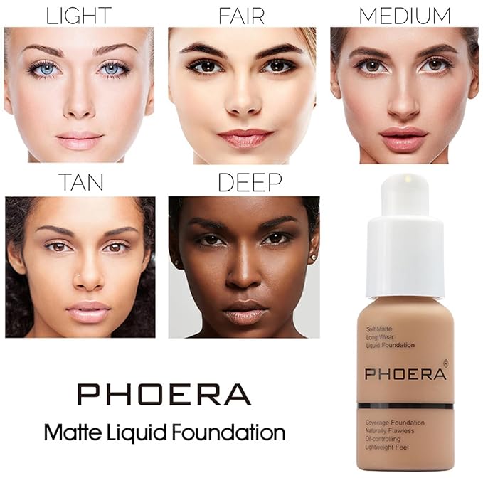 Phoera Foundation,Full Coverage Foundation,Hilareco Concealer Foundation Flawless 30ml 30ml