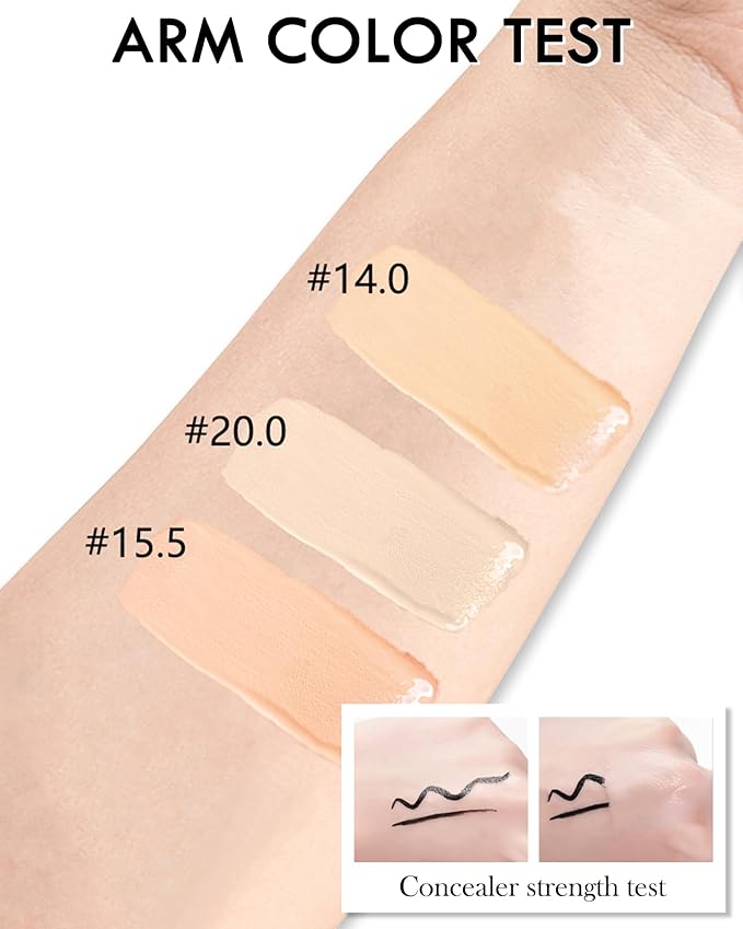 2 PCS Under Eye Concealer Full Coverage, Waterp