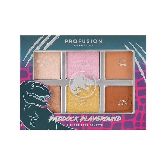 Profusion Cosmetics Jurassic Paddock Playground 6 Shade Face