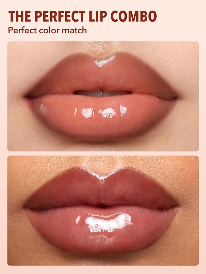 SHEGLAM 2-In-1 Lip Rules Liner & Gloss Pen Long Lasting Plumping Perfect Lip Combo Makeup Set-Case X Case