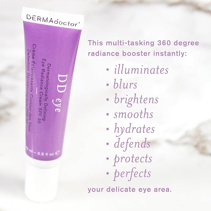 DERMAdoctor DD Eye Dermatologically Defining Eye Radiance Cream 30, 0. 5 oz