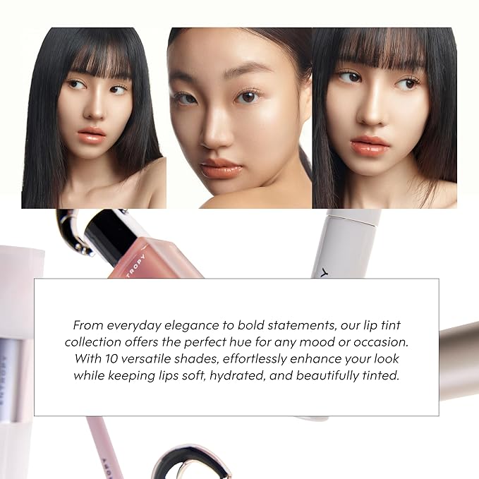 ENTROPY Makeup 2-in-1 Charm Shiny Glowy Lip & Cheek Gloss Tint Keychain, High Pigment Glossy Lip Color & Plumping Gloss, C6 Water Wood Charm