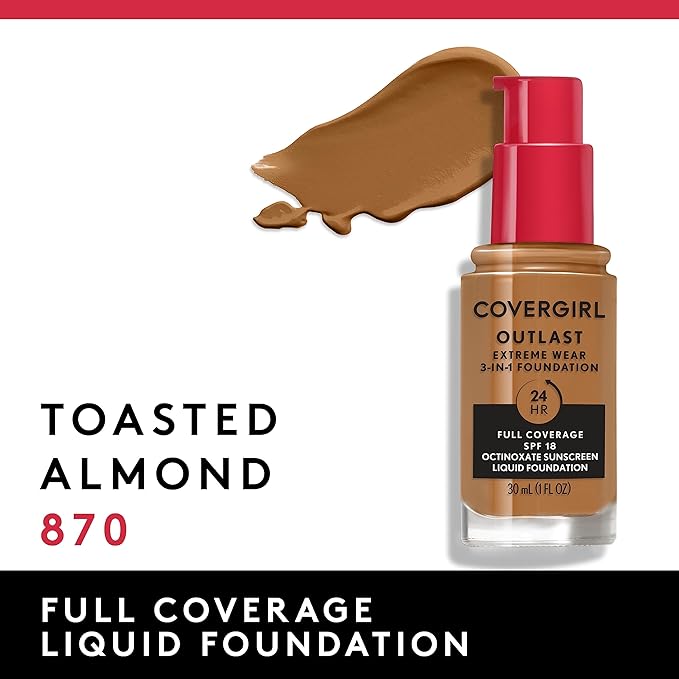 Covergirl Outlast Extreme Wear 3-in-1 Full Coverage Liquid of 2)