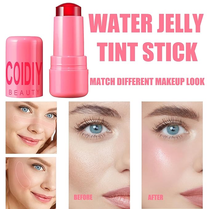 Milk Cooling Water Jelly Tint, Makeup Lip Tint Cooling