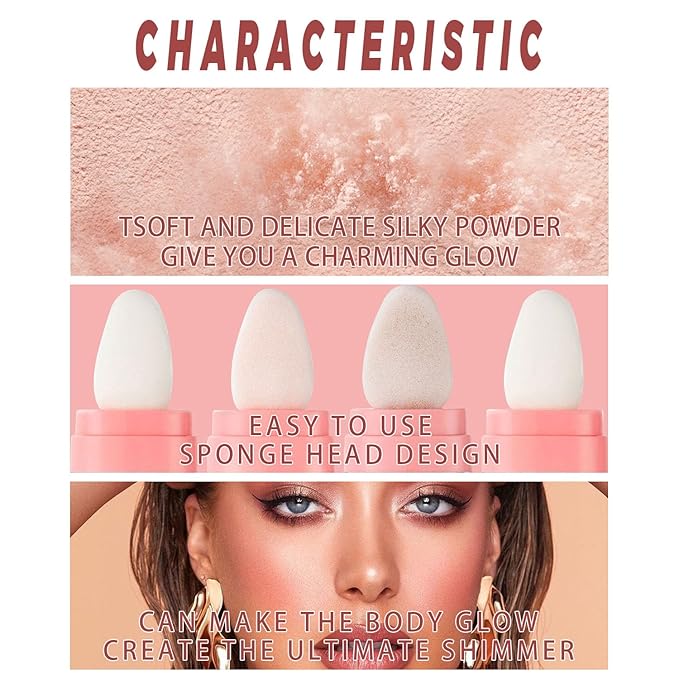 2 Colors Polvo De Hadas Fairy Highlight Stick Metallic Silver)