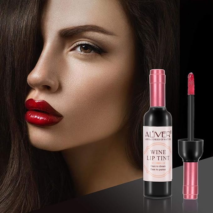 Wine Lip Tint 6 Colors, Waterproof Long Lasting Long