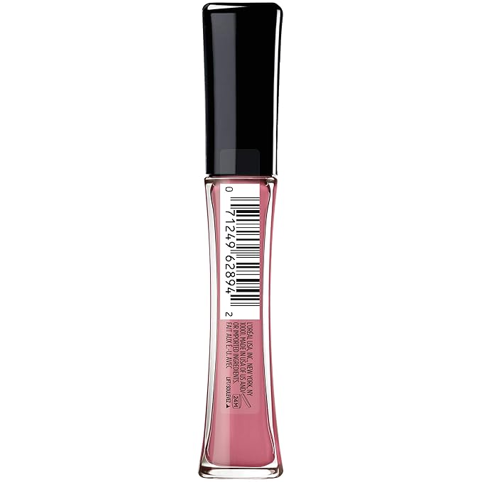 L’Oreal Paris Makeup Infallible 8 Hour Hydrating Lip Gloss, Nightfall Rose, 0.21 Fl Oz