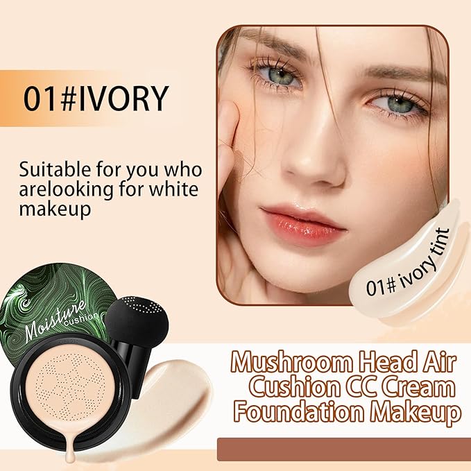 Mushroom Head Air Cushion CC Cream Foundation Makeup,Moisturizing