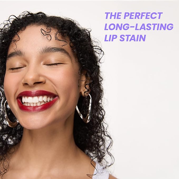Wonderskin Wonder Blading Lip Stain Peel Off and Reveal Kit - Long Lasting, Waterproof Red Lip Tint, Transfer Proof Natural Makeup Stain Kit (Divine)