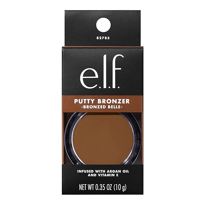 e.l.f. Putty Bronzer, Creamy & Highly Pigmented Formula, Vitamin E, 0.35 Oz