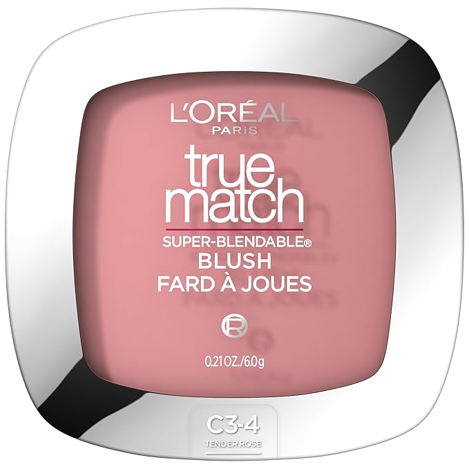 L'Oreal Paris True Match Super-Blendable Powder Blush, Tender Rose, 0.21 Oz (Packaging May Vary)