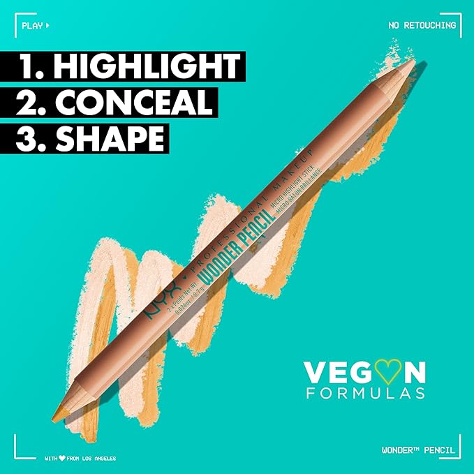 NYX PROFESSIONAL MAKEUP Wonder Pencil, Multi-Use Micro Highlighter - Light