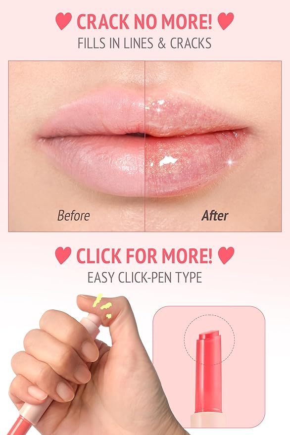 self beauty Veganize Collagen Lip Glass Balm - Hydrating Lip w/Hyaluronic Acid - Vegan Korean Lip Balm Moisturizing Lip Care – Lip Gloss Repair for Dry Cracked Lips 0.06 oz (#10 Champagne Gold)