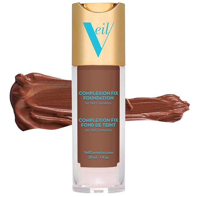 Veil Cosmetics Complexion Fix Liquid Foundation – Buildable Deep Pink)