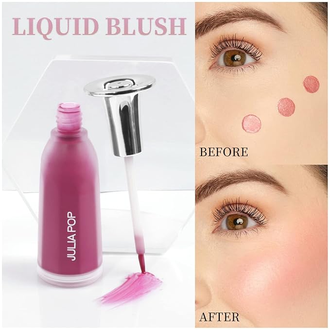 AKARY Soft Liquid Blush Makeup Lightweight, Velvet Beauty Tender Powder