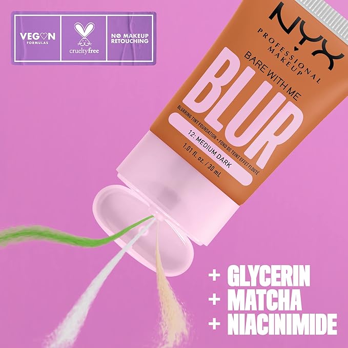 NYX PROFESSIONAL MAKEUP Bare With Me Blur Skin Medium Dark