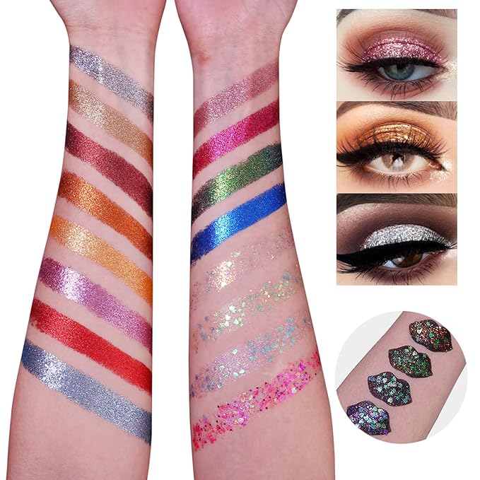 UCANBE Pro Glitter Eyeshadow Palette - Professional 16