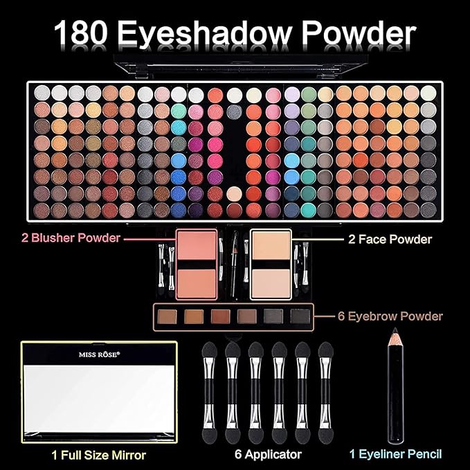 190 Colors Cosmetic Make up Piano Box Set,Combination