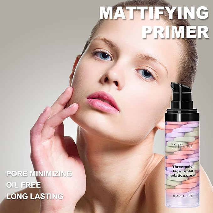 Primer Face Makeup,3 In 1 Isolation Cream,Makeup Primer Primer (2PCS)