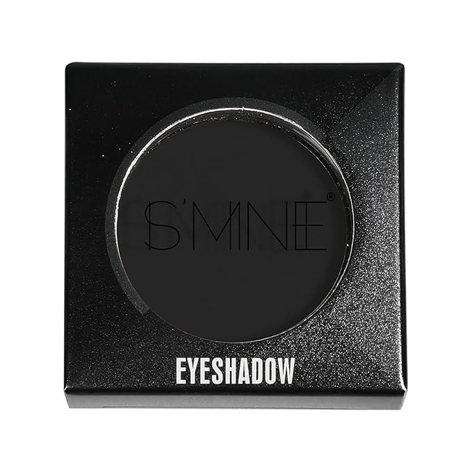 ISMINE Single Black Matte Eyeshadow Powder Palette High Pigment, Longwear, Intense Color Best Black Eyeshadow