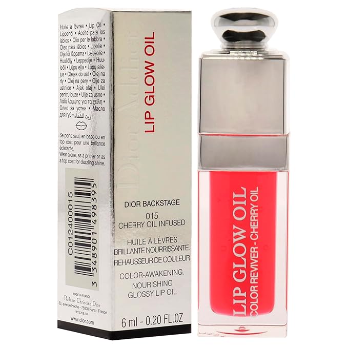 Dior Christian Addict Lip Glow Oil - 015 Cherry Lip Oil Women 0.2 oz, Glossy finish
