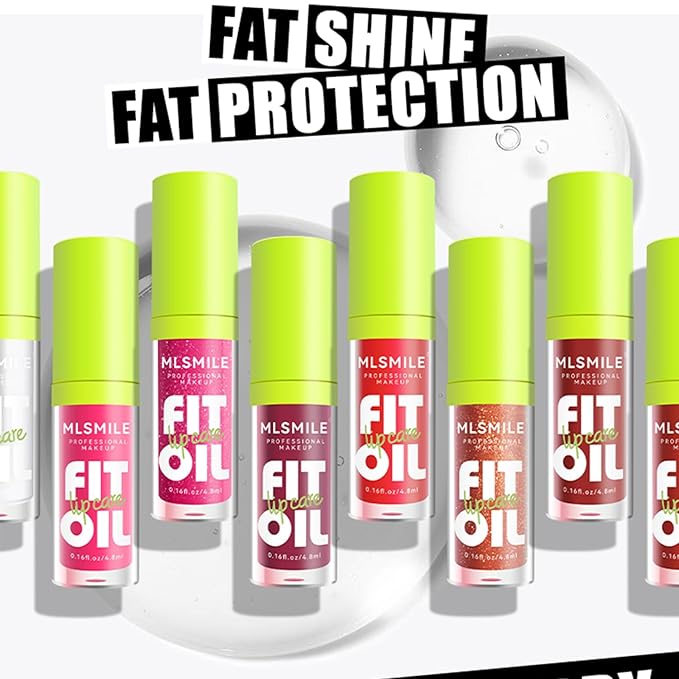 4 Colors Fat Oil Lip Gloss, Lip Oil Lip Glaze Hydrating Lip Glow Oil Big Brush Head Moisturizing Lip Gloss, Shiny Transparent Tinted Plumping Lip Oil Long Lasting Nourishing Non-sticky (02#)