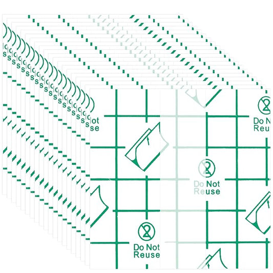 ANCIRS 150pcs Disposable Makeup Hand Palettes, 2.4x2.4inch Adhesive