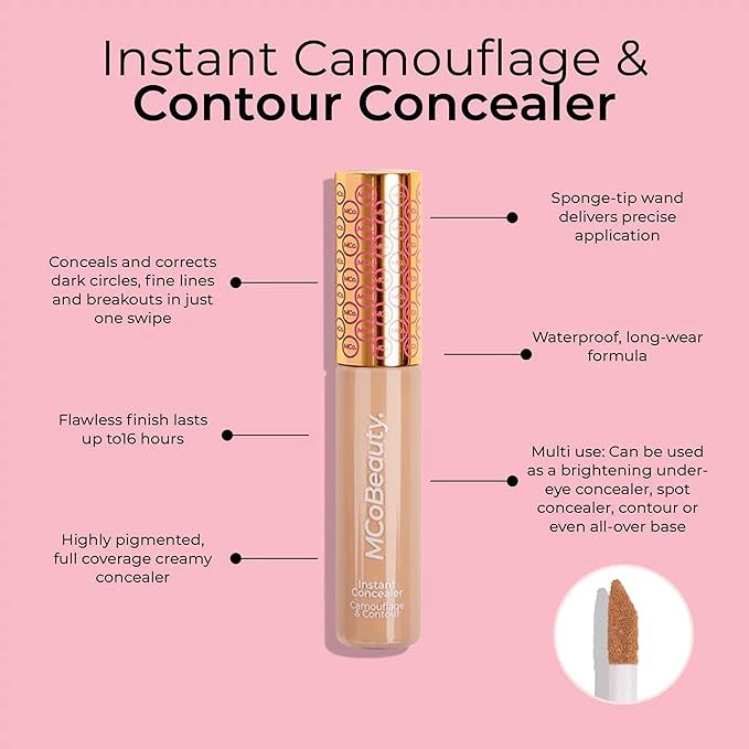MCoBeauty Instant Concealer Camouflage & Contour, Ivory, Perfecting