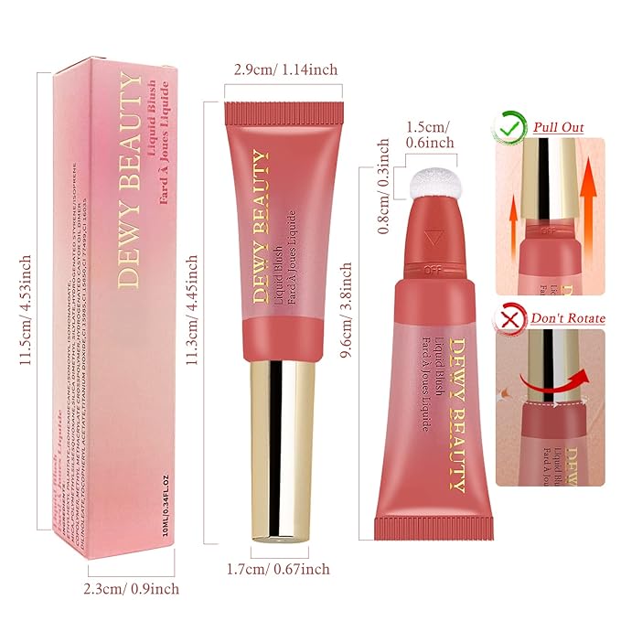 Liquid Blush Makeup Wand, Cream Liquid Blush with
