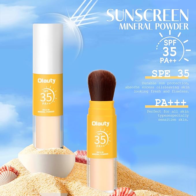 Mineral Sunscreen Setting Powder, Translucent Oil Natural Matte (#1 Translucent)