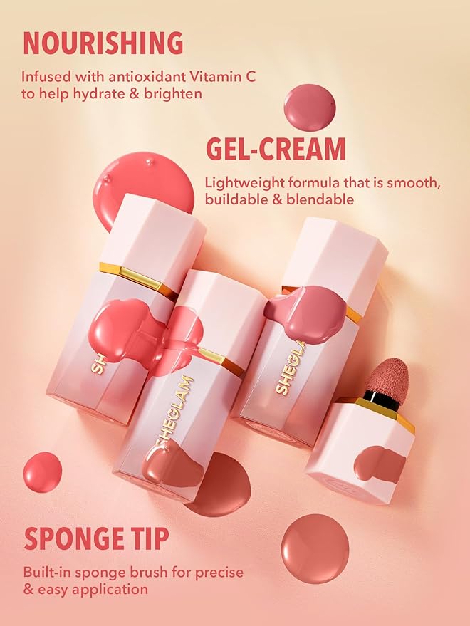 SHEGLAM Color Bloom Liquid Blush Makeup for Cheeks Matte Finish -Hot Topic