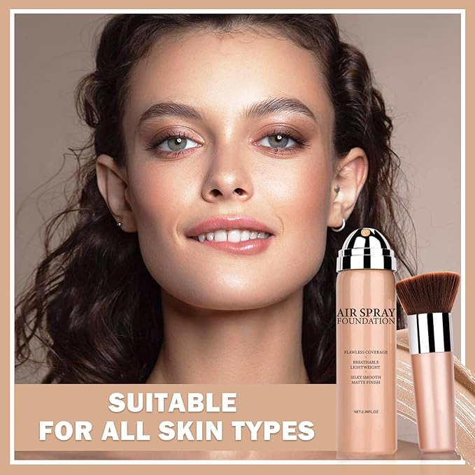 NVLEPTAP Airbrush Foundation Makeup Spray Silky Lightweight Full