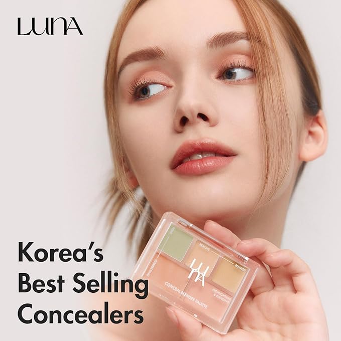 LUNA Conceal Blender Palette 5-in-1 Color Correcting and and Blemishes