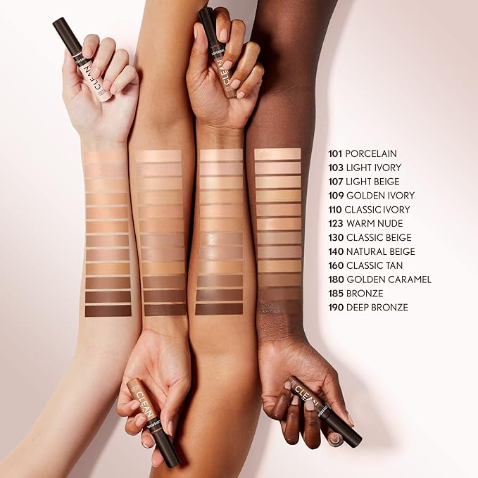 Covergirl Clean Invisible Concealer, Lightweight, Hydrating, Vegan Formula, Light Beige 107, 0.23oz